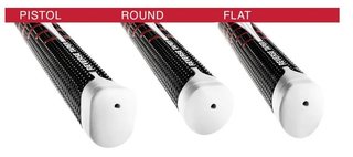 Golf Pride Reverse Taper Flat Medium putter grip, white cap