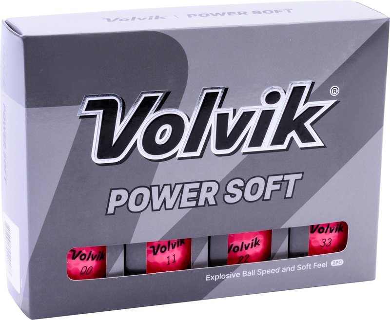 Volvik POWER Soft golfballen, roze