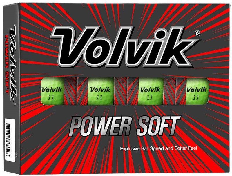 Volvik POWER Soft golfballen, groen