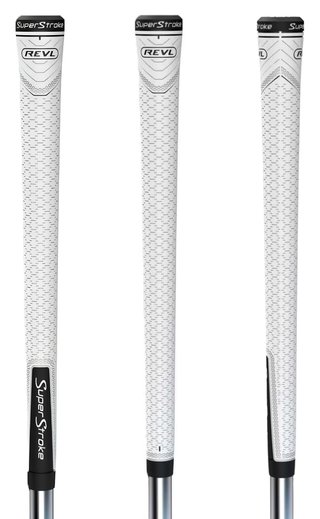 Super Stroke Superstroke REVL Player Club grip, wit/zwart, midsize