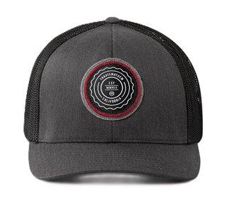 Travis Mathew The Patch heren pet, heather grey pinstripe