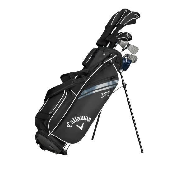 Callaway XJ-1 5PC junior golfset, staal/grafiet, + standtas, zwart