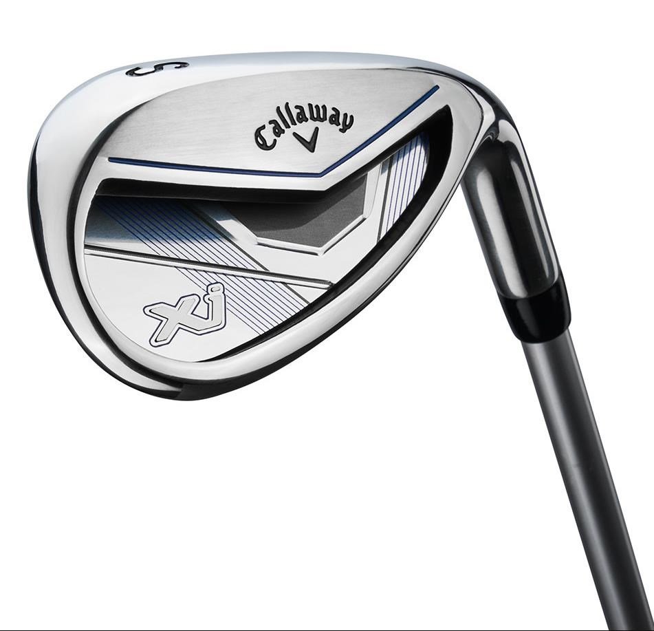 Callaway XJ-1 5PC junior golfset, staal/grafiet, + standtas, blauw/wit