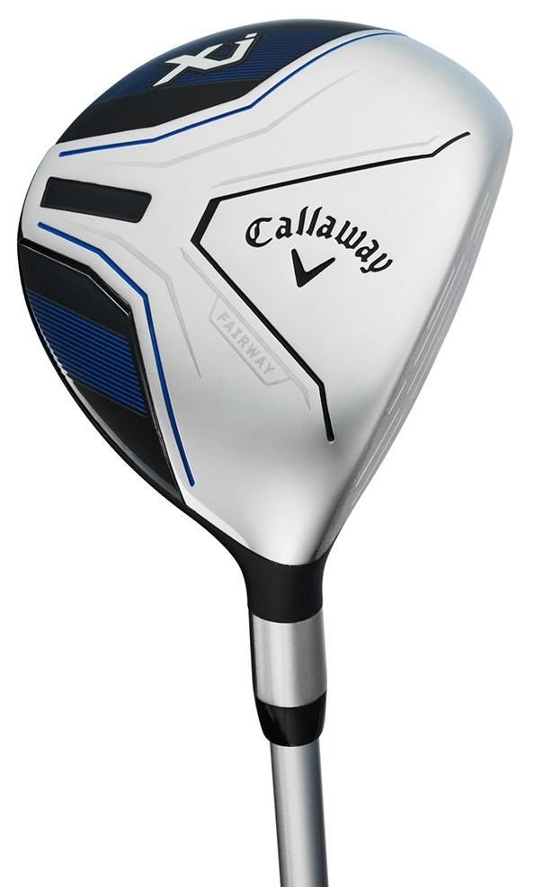 Callaway XJ-1 5PC junior golfset, staal/grafiet, + standtas, blauw/wit
