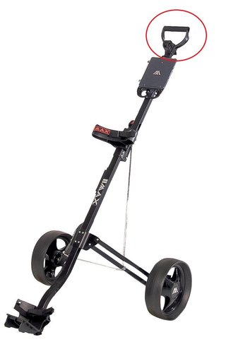 Big Max SPARE PART - Big Max BASIC Handle trolley accessoire, zwart