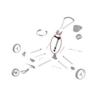 Big Max SPARE PART - Big Max Upper Frame for IQ2/IQ2 360 trolley accessoire, grijs
