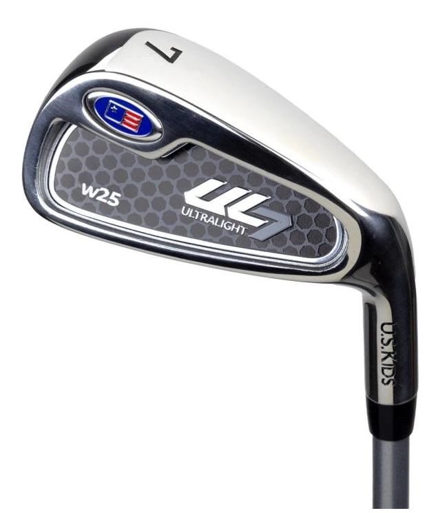 U.S. Kids Golf UL7-45 (114cm) junior golfset, grafiet, + standtas, zwart/blauw
