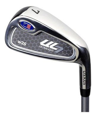 U.S. Kids Golf UL7-45 (114cm) junior golfset, grafiet, + standtas, zwart/blauw