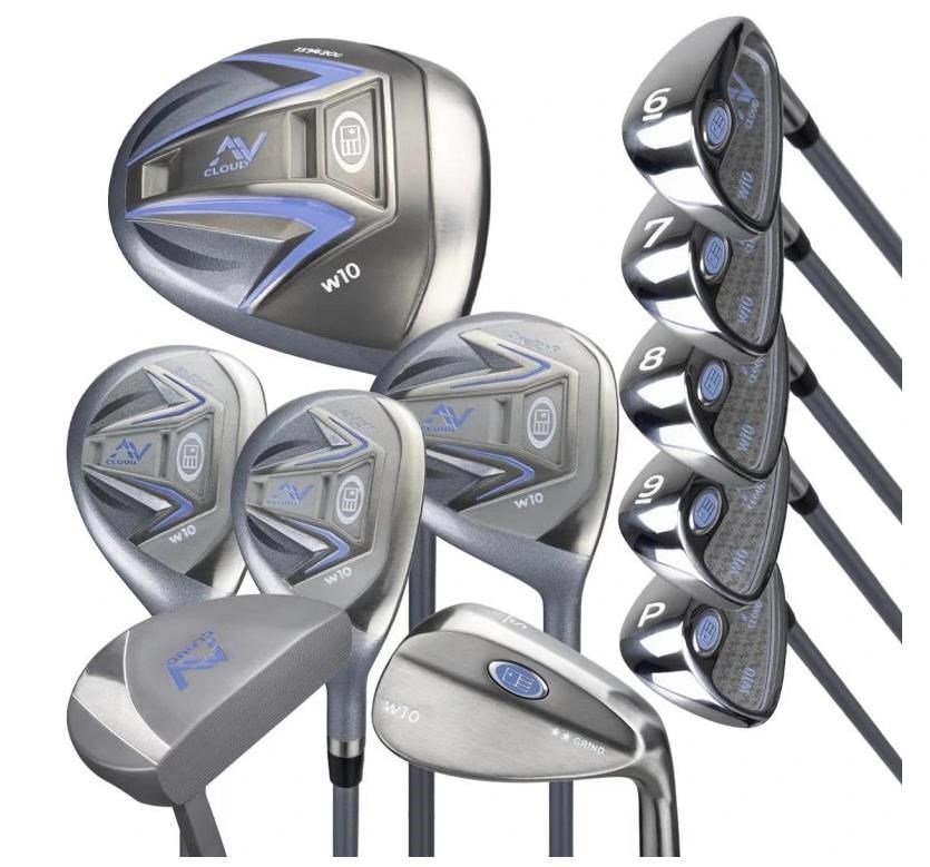 U.S. Kids Golf AV Cloud-60 (152cm) 11-Club junior golfset, grafiet, + stand bag, grijs/wit/blauw