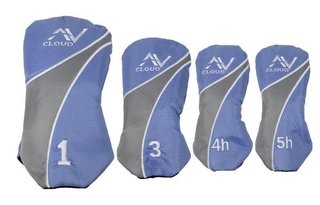 U.S. Kids Golf AV Cloud-60 (160cm) 11-Club junior golfset, grafiet, + standtas, grijs/wit/blauw