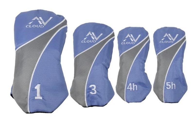 U.S. Kids Golf AV Cloud-60 (160cm) 11-Club junior golfset, grafiet, + standtas, grijs/wit/blauw