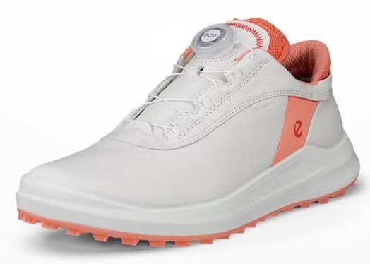 Ecco Core BOA dames golfschoenen, wit/burnt coral