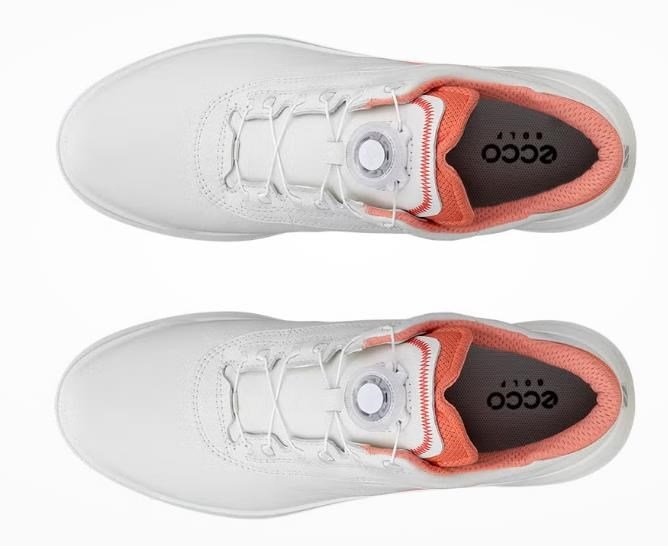 Ecco Core BOA dames golfschoenen, wit/burnt coral
