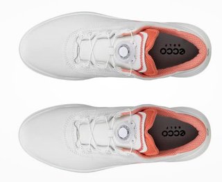 Ecco Core BOA dames golfschoenen, wit/burnt coral