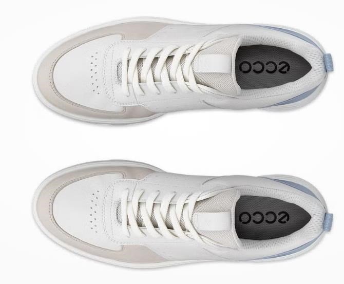 Ecco Street 720 dames golfschoenen, gravel/wit/stoffig blauw