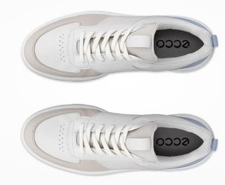 Ecco Street 720 dames golfschoenen, gravel/wit/stoffig blauw