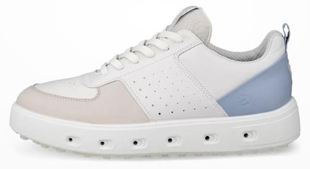 Ecco Street 720 dames golfschoenen, gravel/wit/stoffig blauw