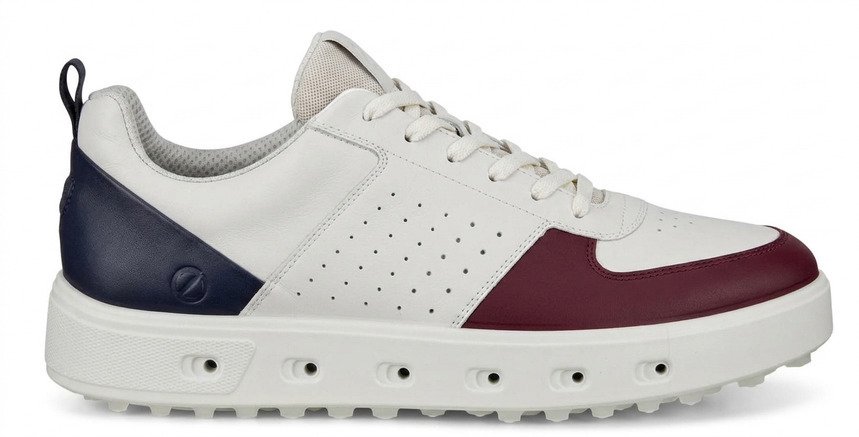 Ecco Street 720 heren golfschoenen, donkerrood/wit/marine