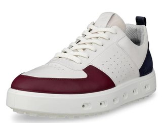 Ecco Street 720 heren golfschoenen, donkerrood/wit/marine
