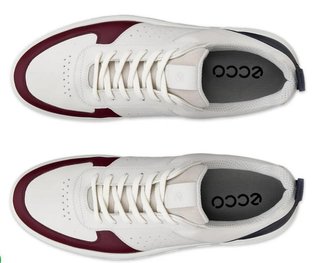 Ecco Street 720 heren golfschoenen, donkerrood/wit/marine