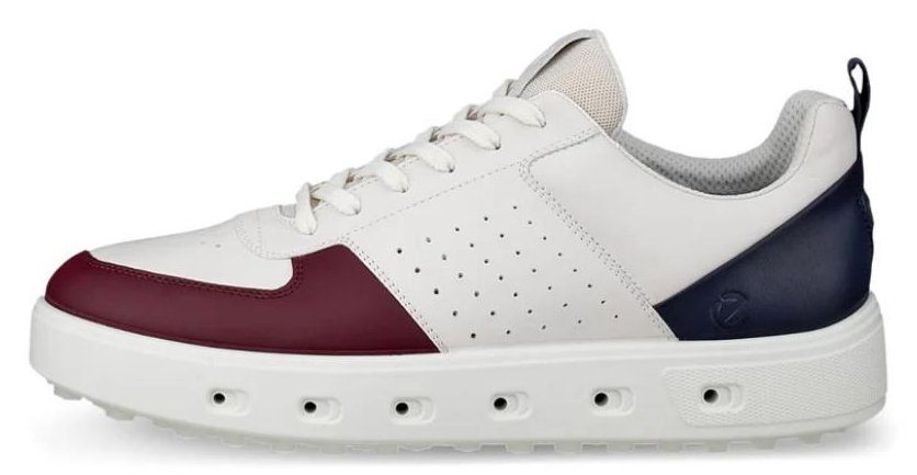 Ecco Street 720 heren golfschoenen, donkerrood/wit/marine