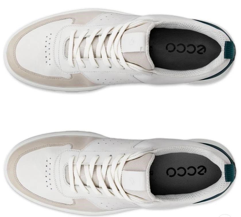 Ecco Street 720 heren golfschoenen, gravel/white/baygreen