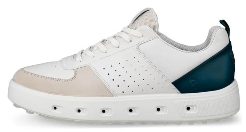 Ecco Street 720 heren golfschoenen, gravel/white/baygreen