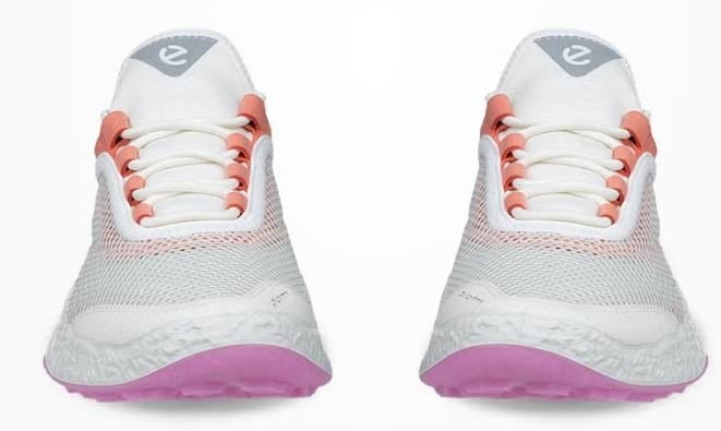 Ecco Biom H5 dames golfschoenen, wit/burnt coral