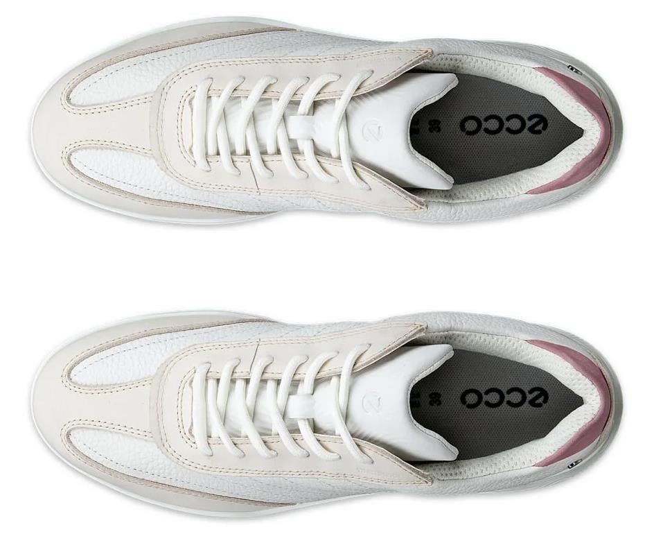 Ecco Street Vibe dames golfschoenen, limestone/white/blush