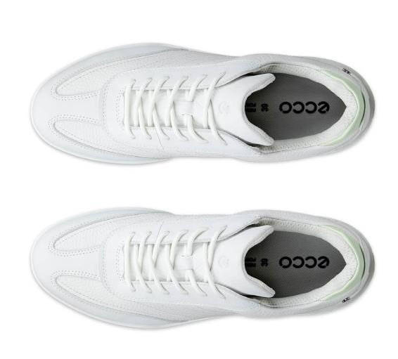 Ecco Street Vibe dames golfschoenen, shadow white/lime cream
