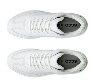 Ecco Street Vibe dames golfschoenen, shadow white/lime cream