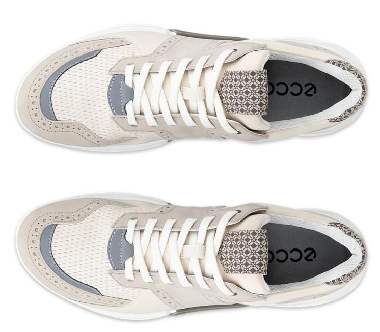 Ecco Biom C4 heren golfschoenen, pure cashmere/limestone/dark clay