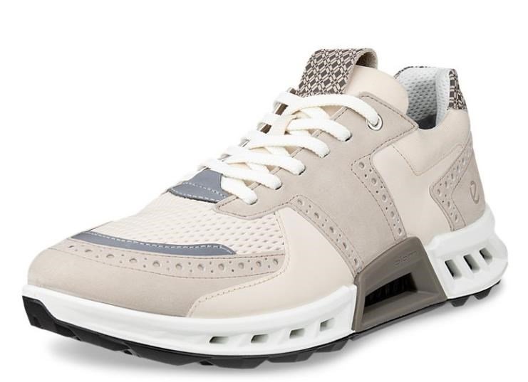 Ecco Biom C4 heren golfschoenen, pure cashmere/limestone/dark clay