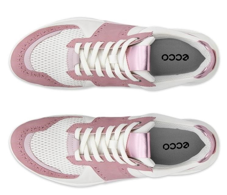 Ecco Biom C4 dames golfschoenen, blush/wit/old rose metallic