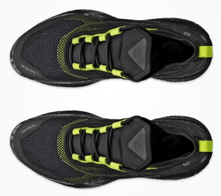 Ecco Biom H5 heren golfschoenen, zwart/lime punch
