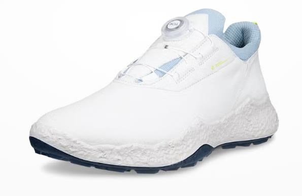 Ecco Biom H5 BOA heren golfschoenen, wit/stoffig blauw