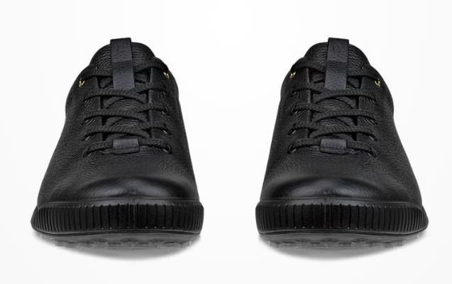 Ecco Golf Street Retro heren golfschoenen, zwart