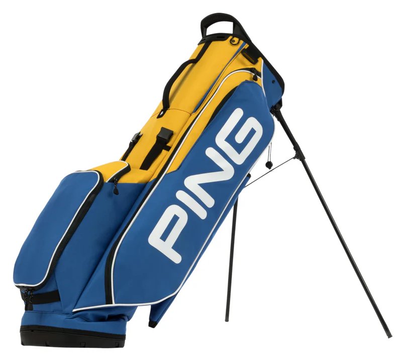 PING Hoofer Lite 231 Club Together stand bag, blauw/geel