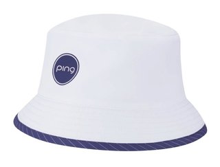 PING G Le4 dames omkeerbare bucket hat, wit/pruim
