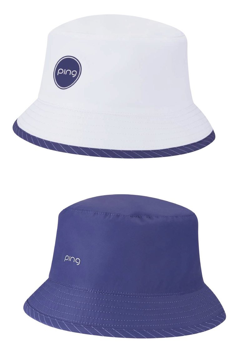 PING G Le4 dames omkeerbare bucket hat, wit/pruim