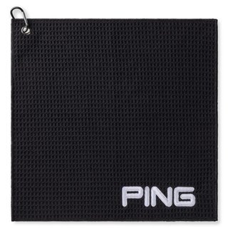 PING Clip golfhanddoek, zwart
