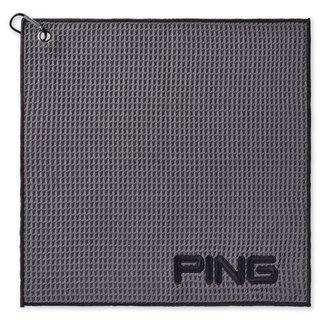 PING Clip golfhanddoek, donkergrijs