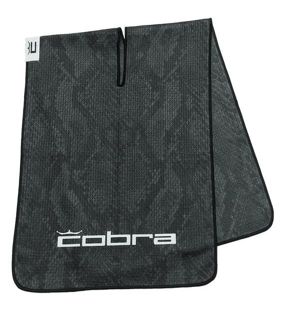 Cobra Snakeskin handdoek, zwart snakeskin