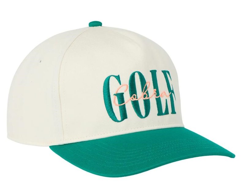 Cobra Pines unisex cap, alpine snow/wild green