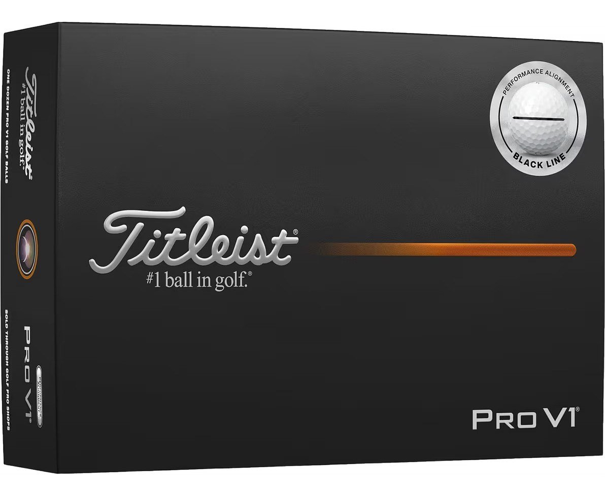 Titleist Pro V1 2025 golfballen, Performance Alignment BLACK