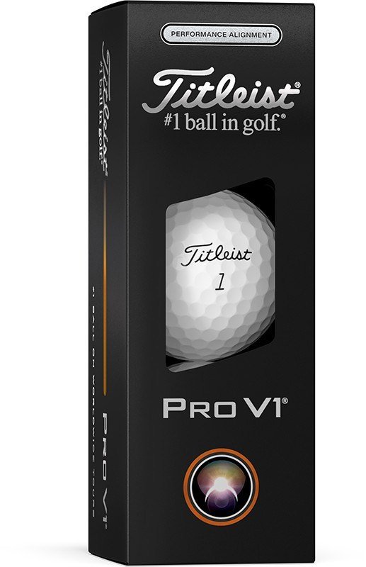 Titleist Pro V1 2025 golfballen, Performance Alignment BLACK