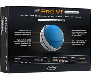 Titleist Pro V1 2025 golfballen, Performance Alignment RED