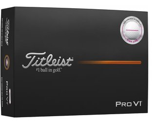 Titleist Pro V1 2025 golfballen, Performance Alignment Pink