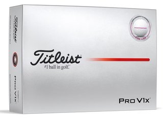Titleist Pro V1x 2025 golfballen, Performance Alignment Pink