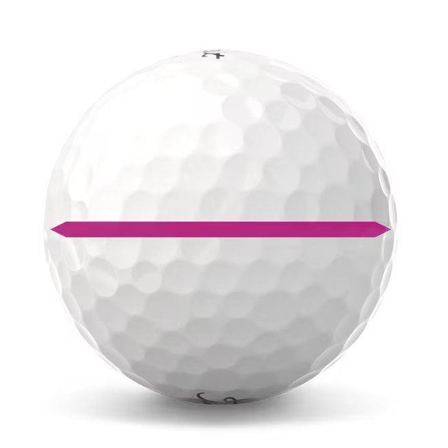 Titleist Pro V1x 2025 golfballen, Performance Alignment Pink